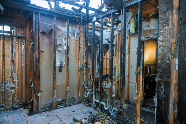 Professional Fire Damage Removal technician working in Pottsville, PA